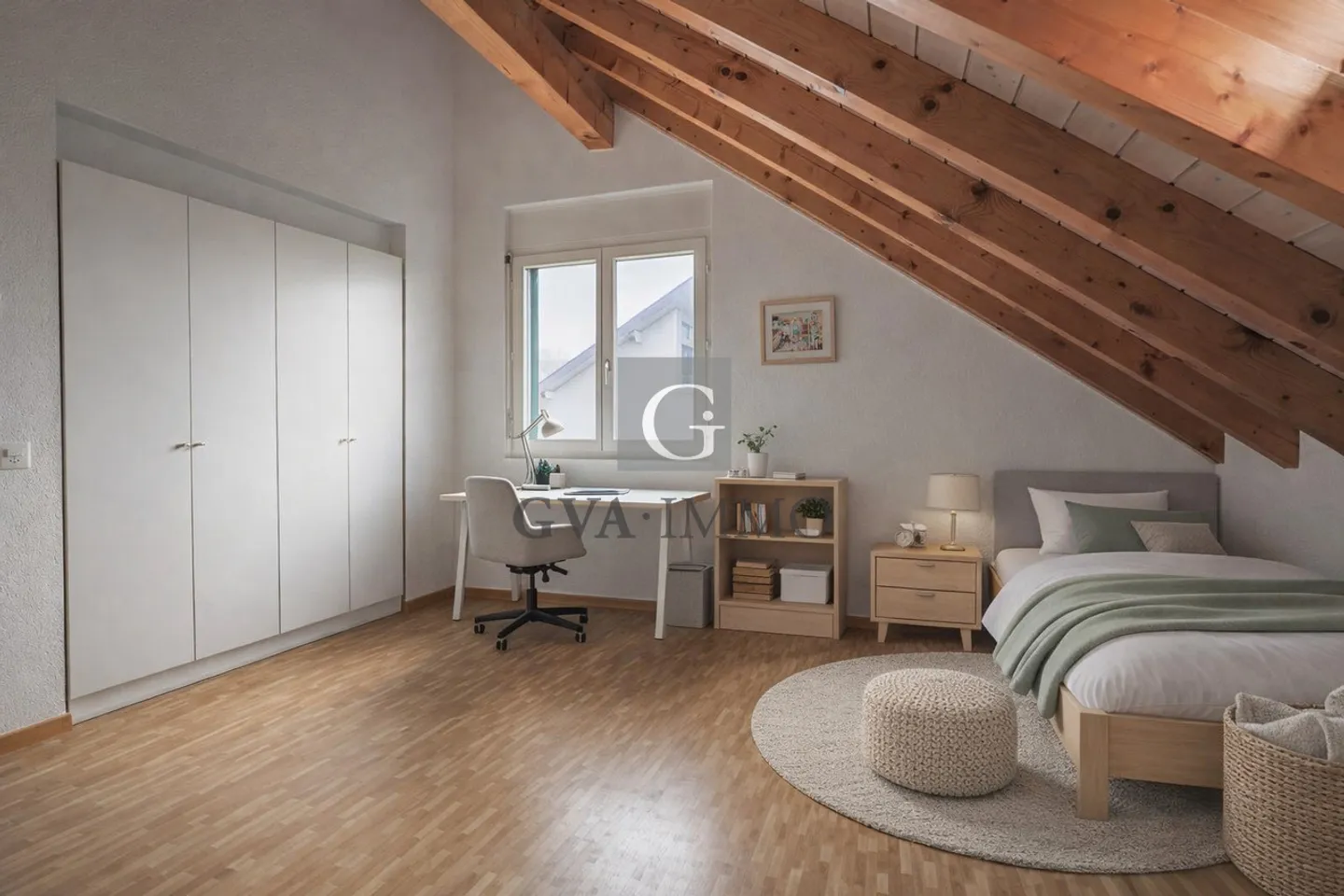 Superb triplex in the heart of the village of Meinier – Mont-Blanc View - Photo 4 of 6