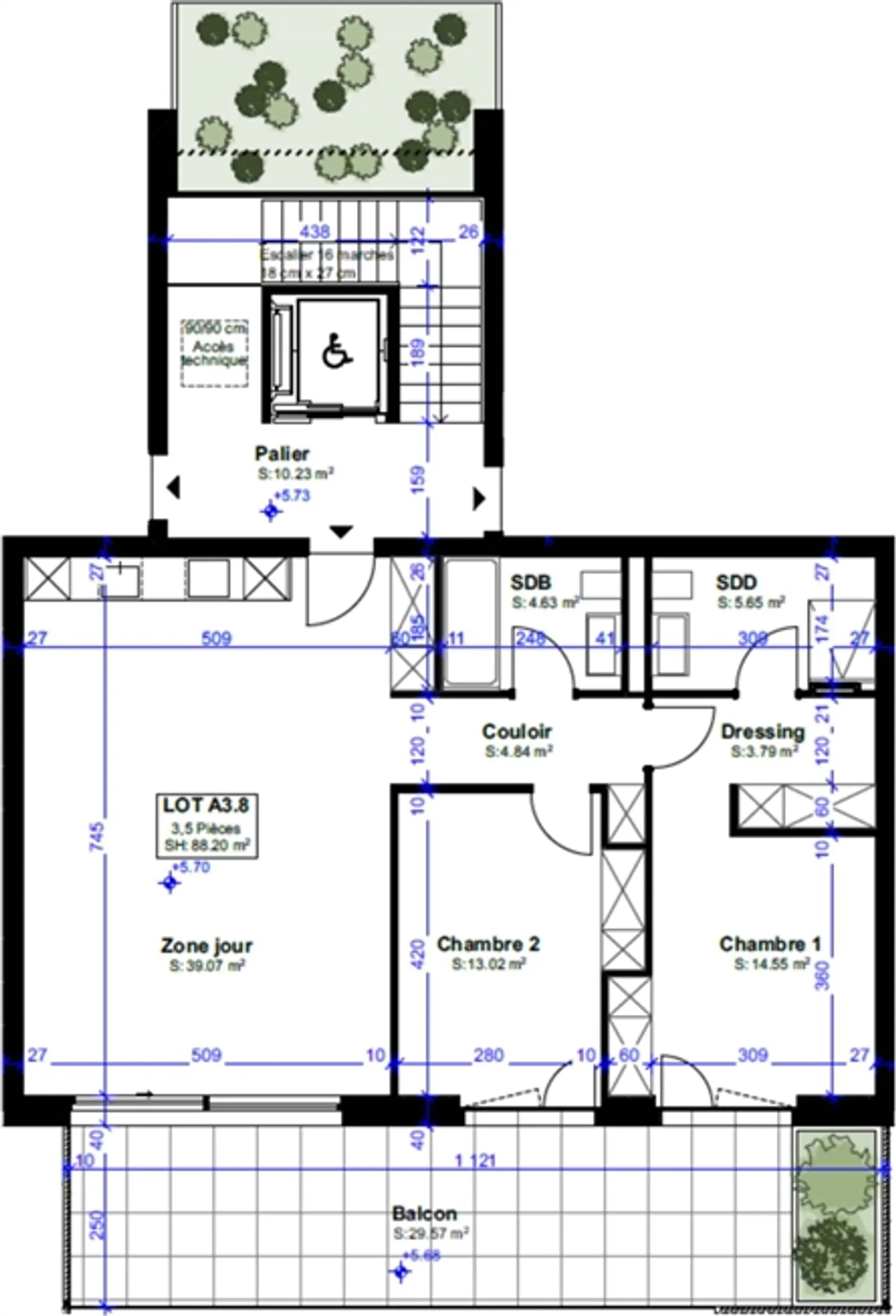«Wunderschöne Neubau Luxus 3.5 Zimmerwohnung mit Südterrasse im Dachgeschoss» - Foto 2 von 4