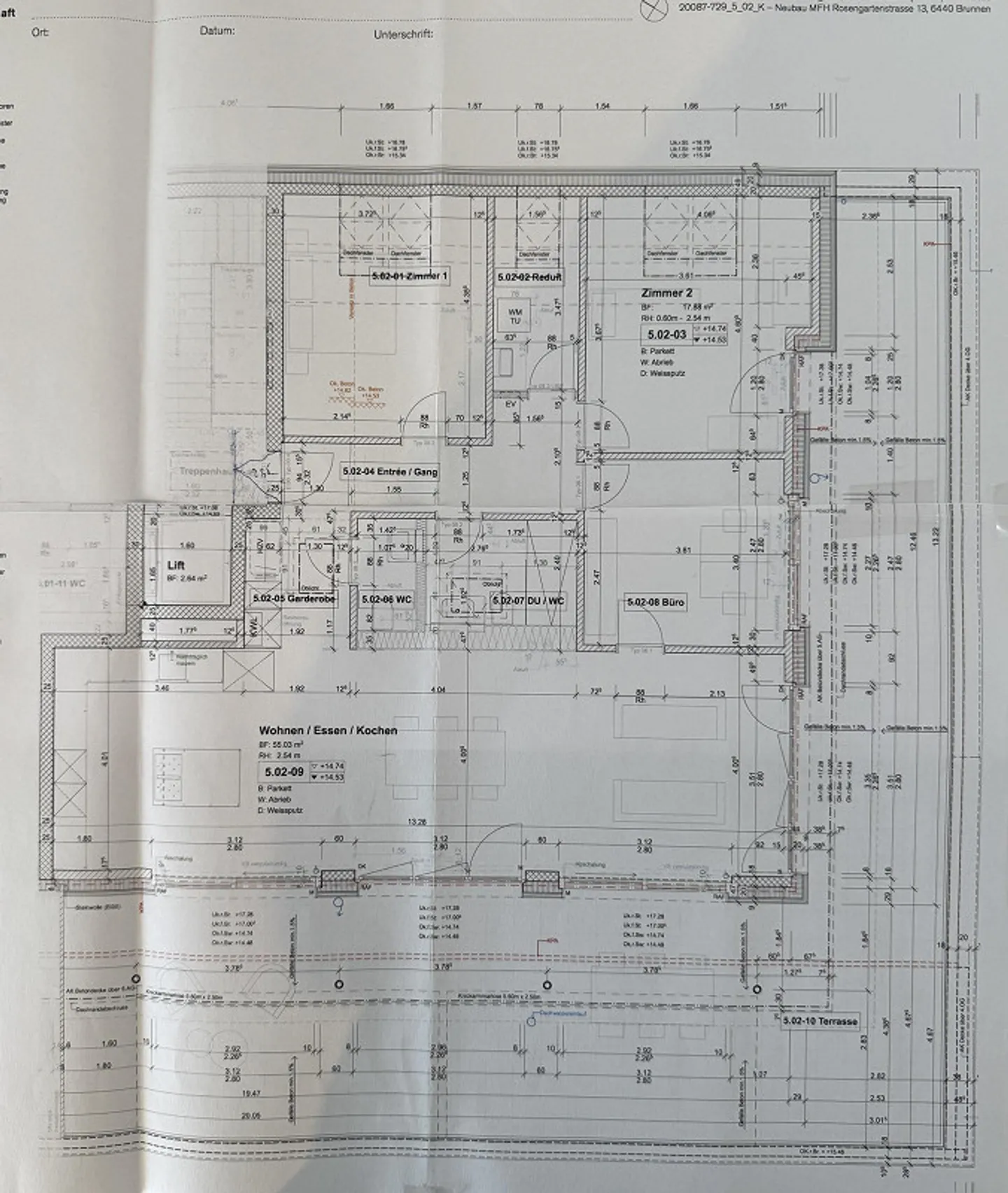 4.5 Zimmer Attikawohnung mit Aussicht Erstbezug - Foto 2 von 15