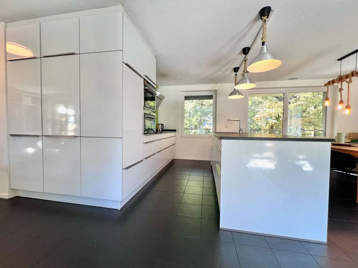 Large duplex apartment on garden level, Minergie building - Photo 3 of 13