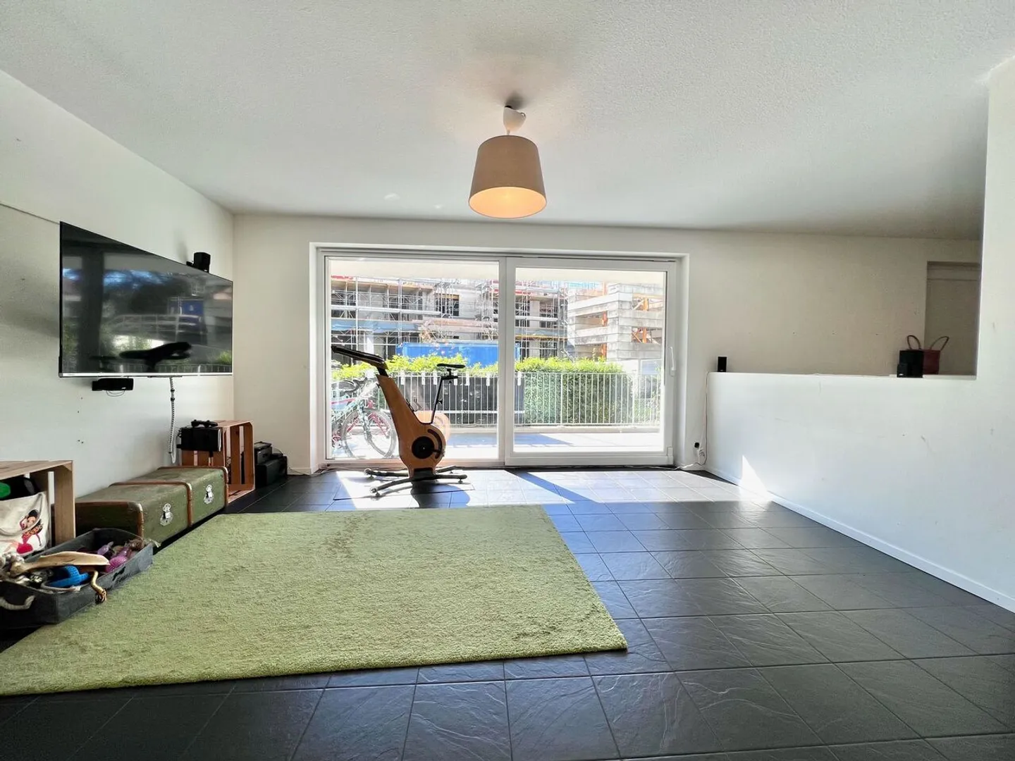Large duplex apartment on garden level, Minergie building - Photo 5 of 13