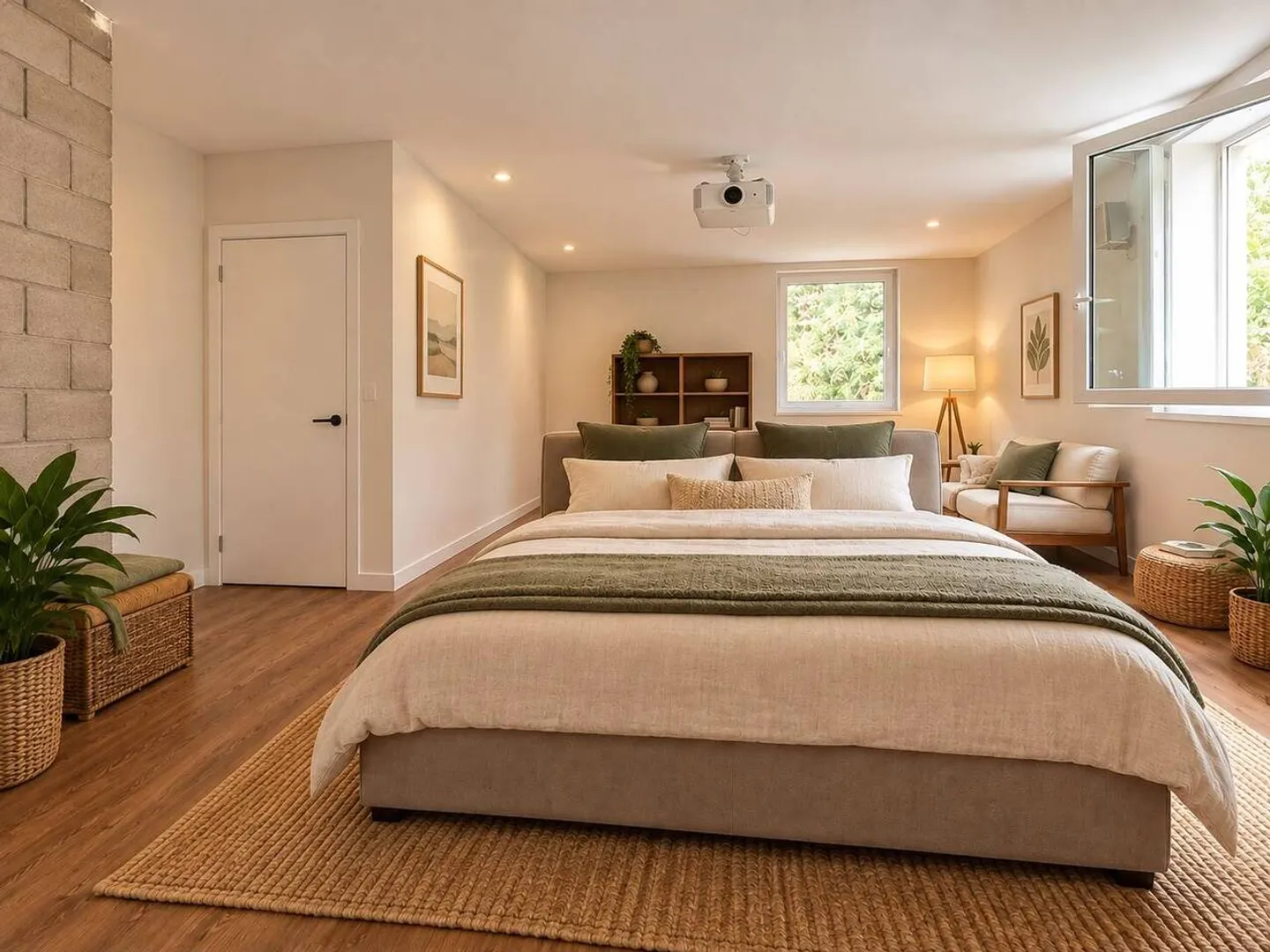 Large duplex apartment on garden level, Minergie building - Photo 12 of 13