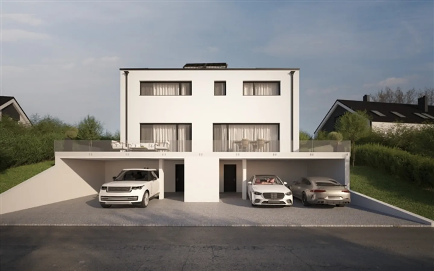 Maison jumelée à construire dans un environnement privilégié à Treyvaux - Photo 1 sur 9