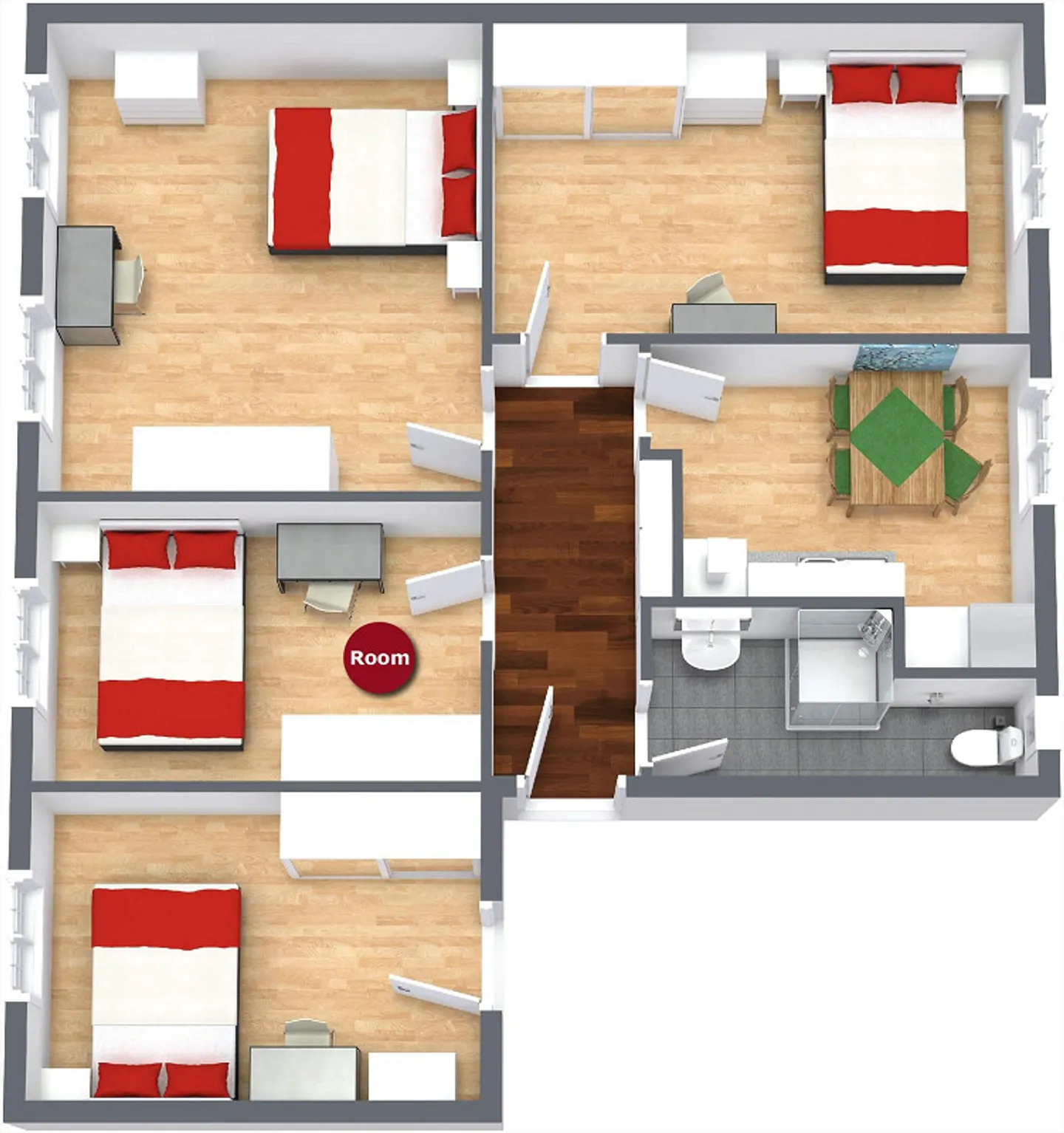 Furnished room in modernised apartment in a top location - Foto 6 von 6