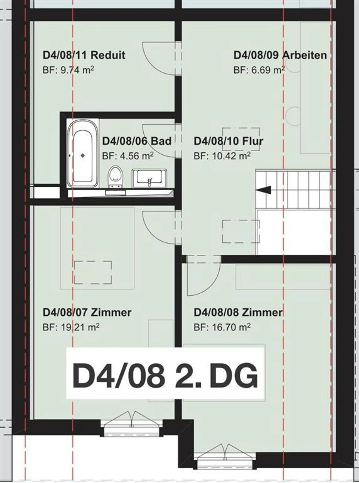 Moderne 3.5-Zimmer-Maisonette-Wohnung in Mettmenstetten zu vermieten - Foto 11 di 11