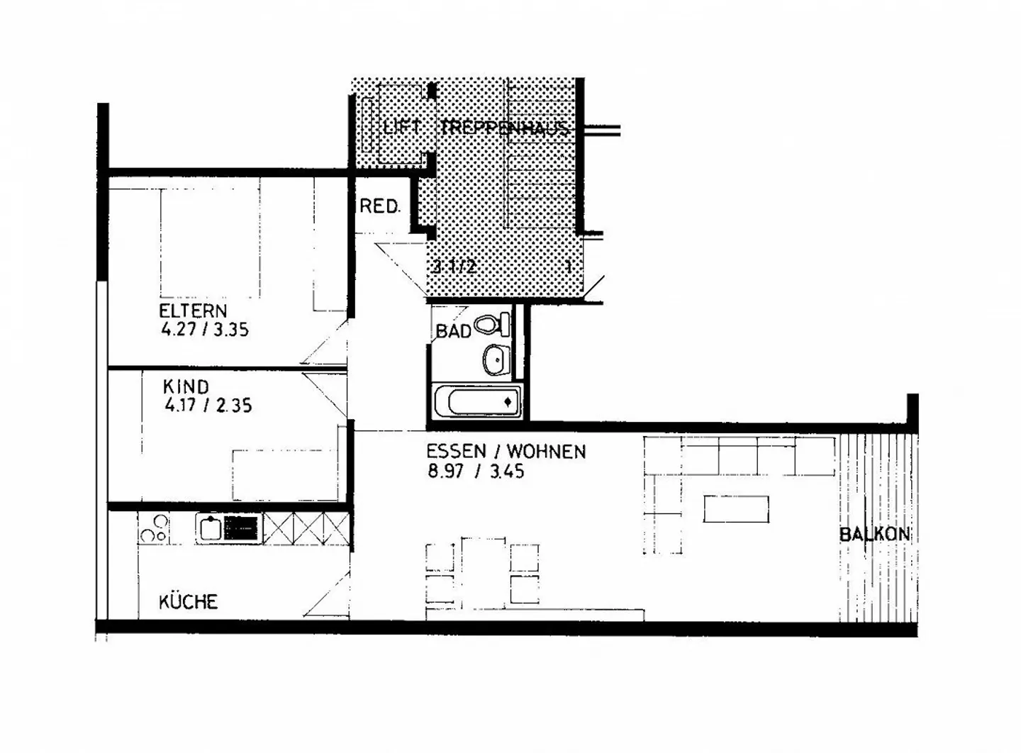 Bright 3.5 Room Apartment - Photo 6 of 6