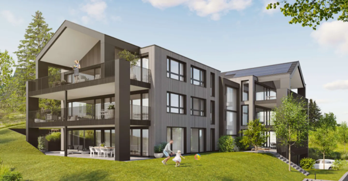 Modernes 4.5-Zimmer-Apartment in der Natur - Foto 2 von 10
