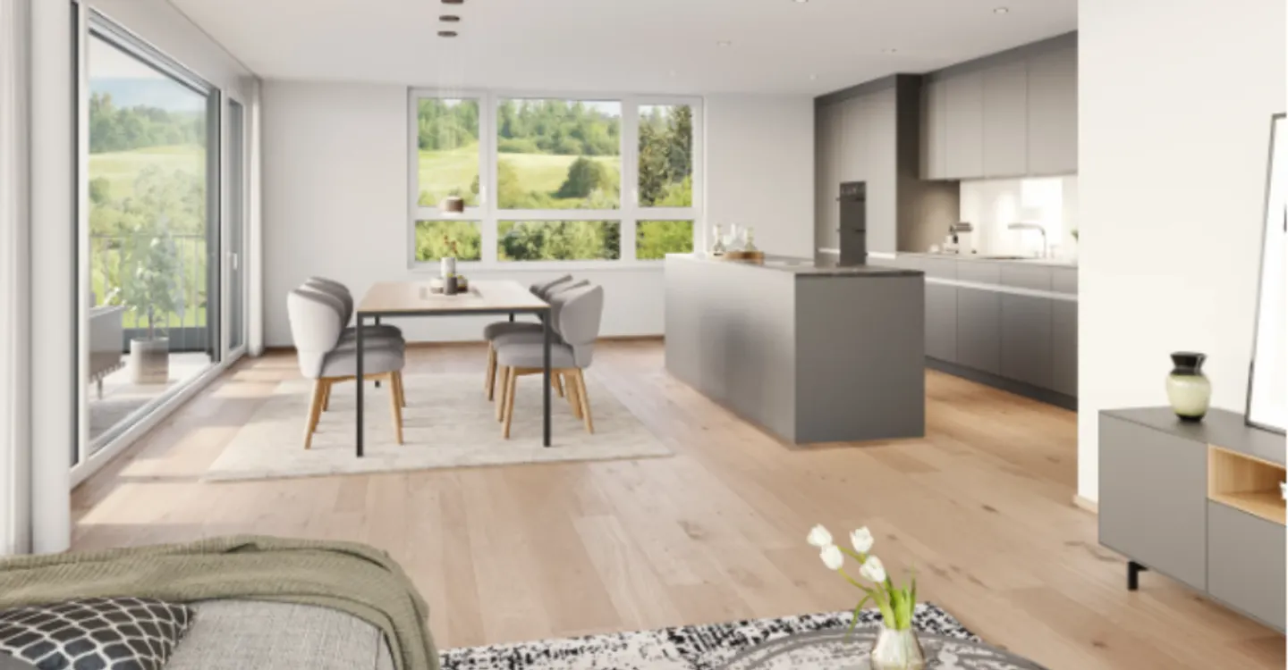 Modernes 4.5-Zimmer-Apartment in der Natur - Foto 4 von 10
