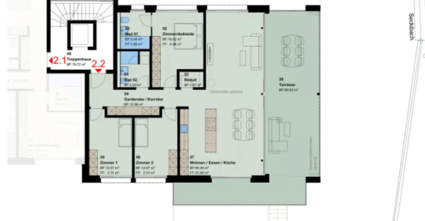 Modernes 4.5-Zimmer-Apartment in der Natur - Foto 9 von 10