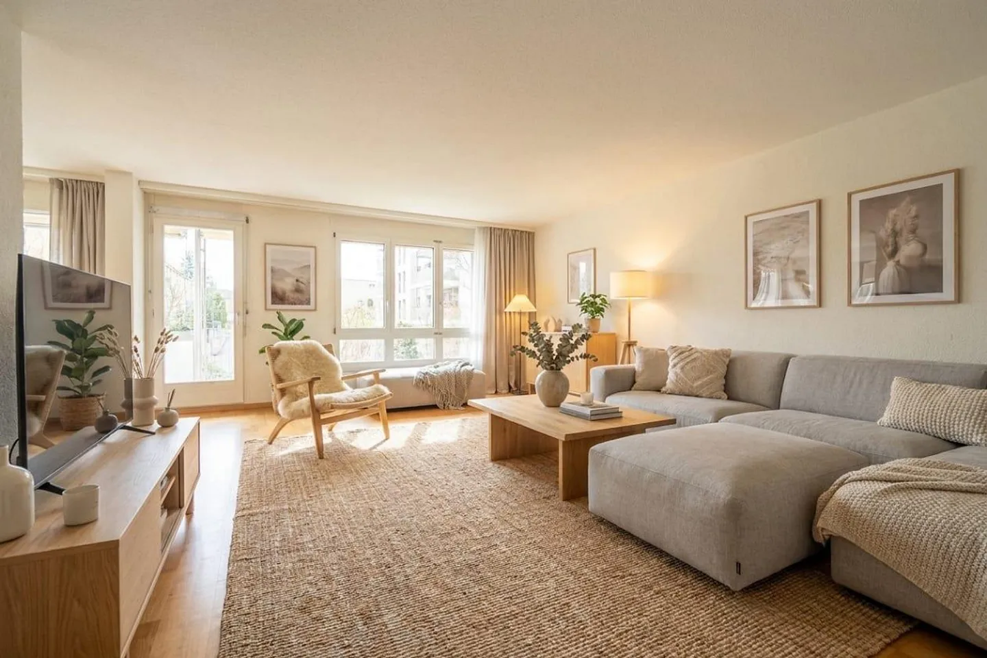 Ruhig, grün und sofort wohnbereit - 3.5-Zimmerwohnung in Bolligen - Photo 2 sur 13
