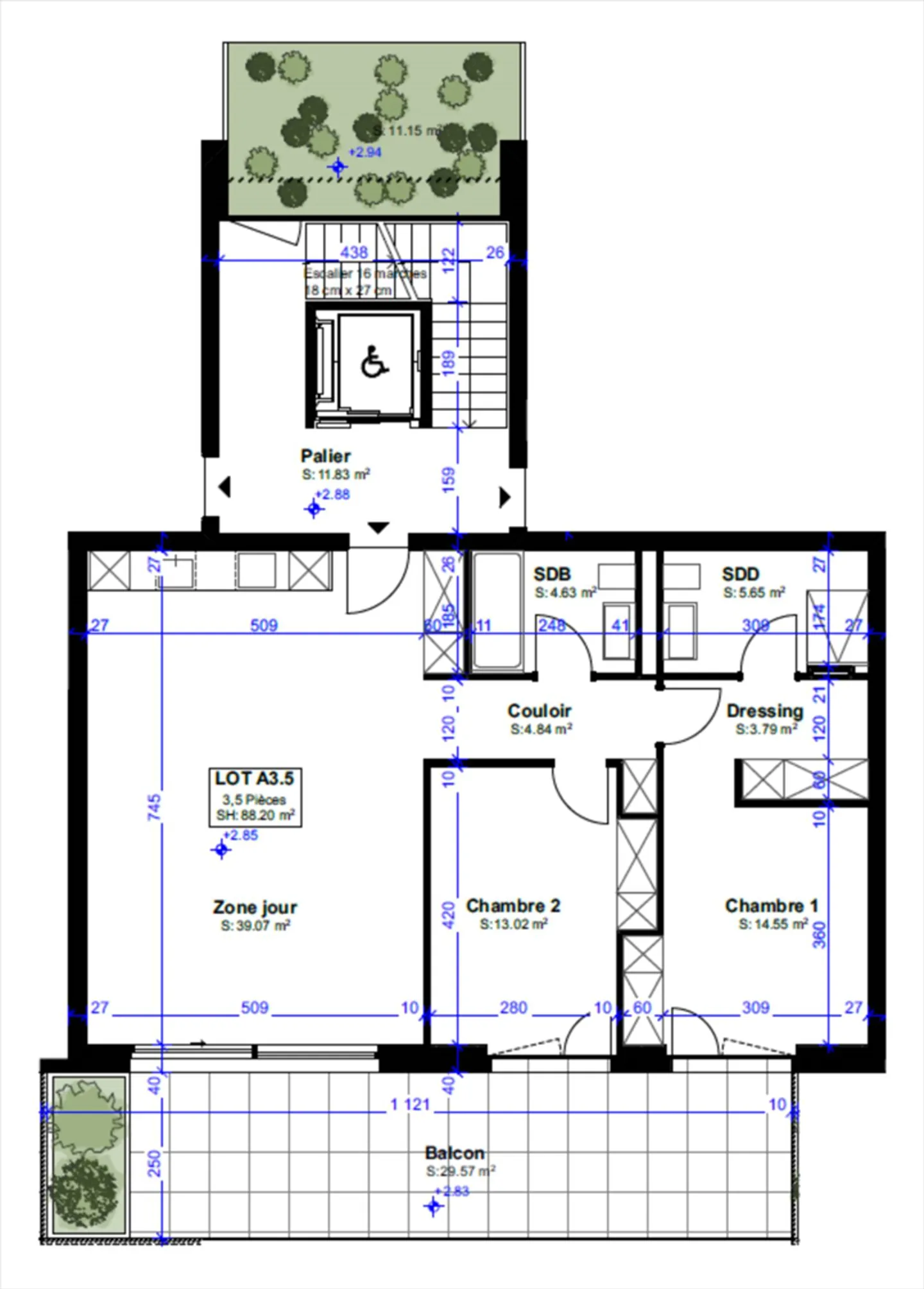 Nuova promozione: appartamento di 3,5 locali con terrazza di 30 m2 - Foto 2 di 4