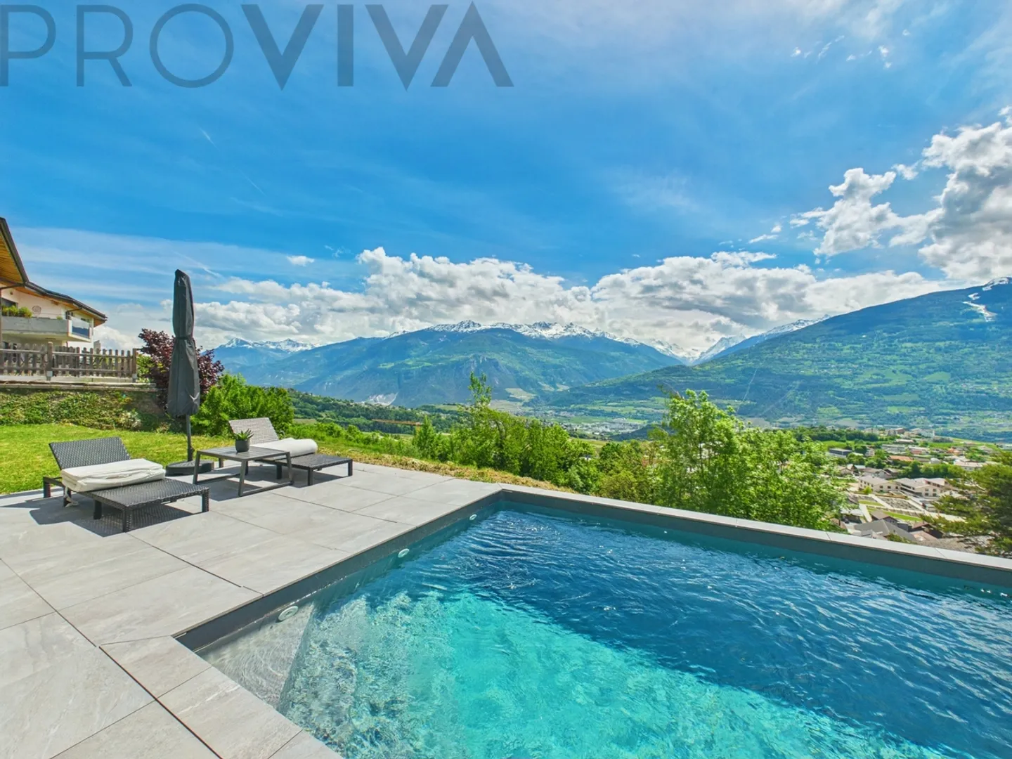 Moderne Villa mit Pool in Savièse - Foto 8 von 9