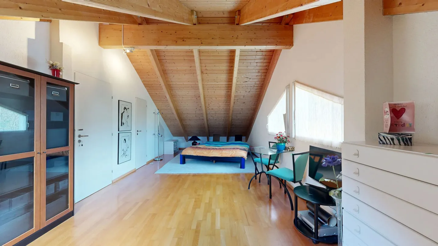 Luminoso duplex di 5,5 stanze con carport e due posti auto all'aperto - Foto 12 di 17