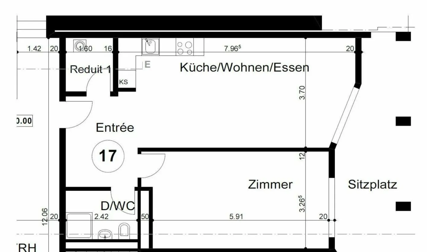 Zentrale 2.0 Zimmer-Wohnung im Parterre - Foto 7 von 8