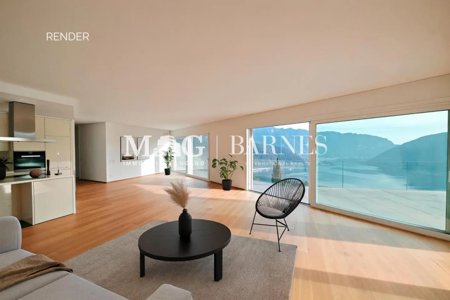 «Lugano - Carona 5,5-Zimmer-Penthouse, 266 m², große Terrasse mit Seeblick» - Foto 1 von 13