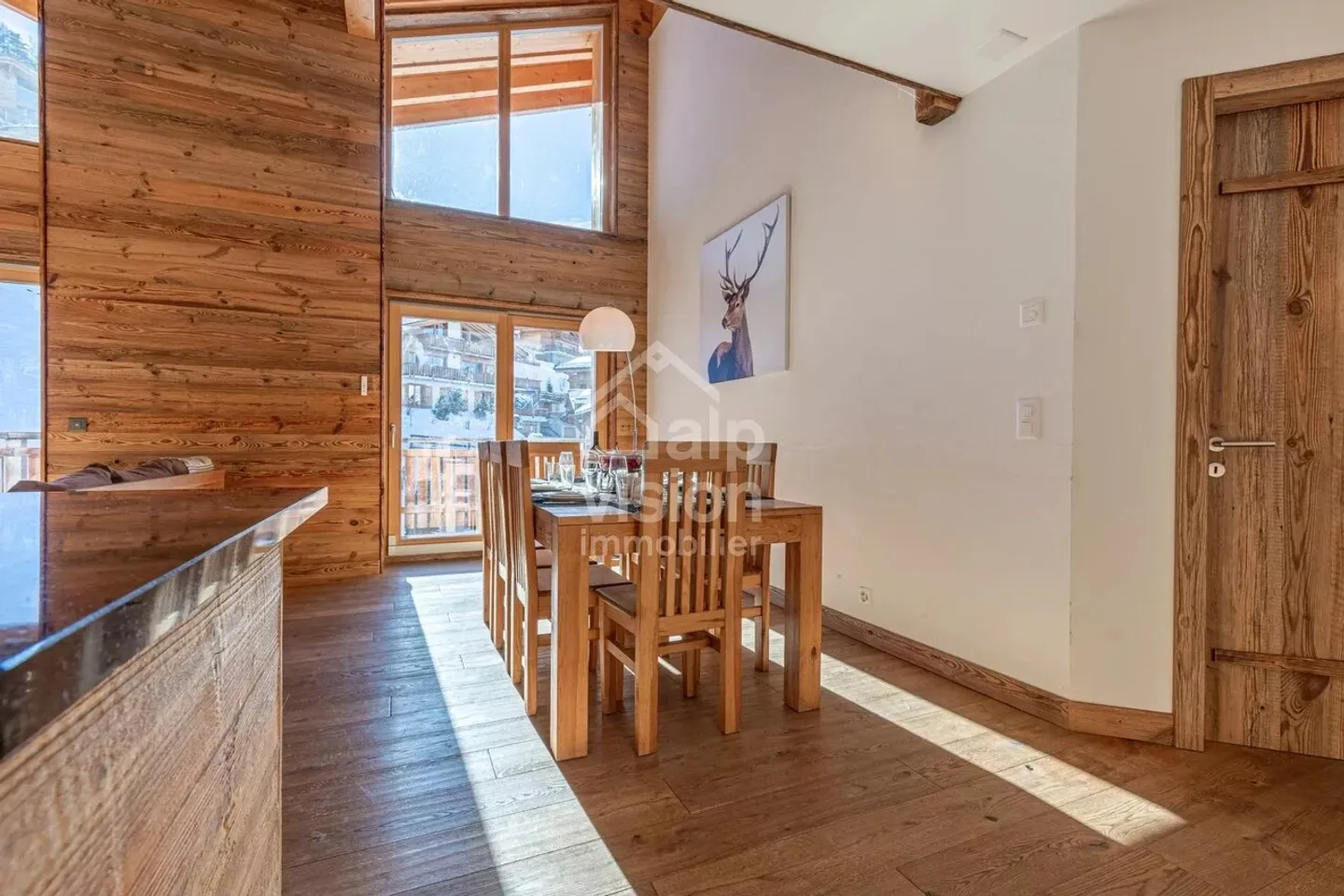 SPLENDIDE DUPLEX DE 5,5 CHAMBRES SKI IN/SKI OUT CENTRE STATION - Photo 6 sur 13