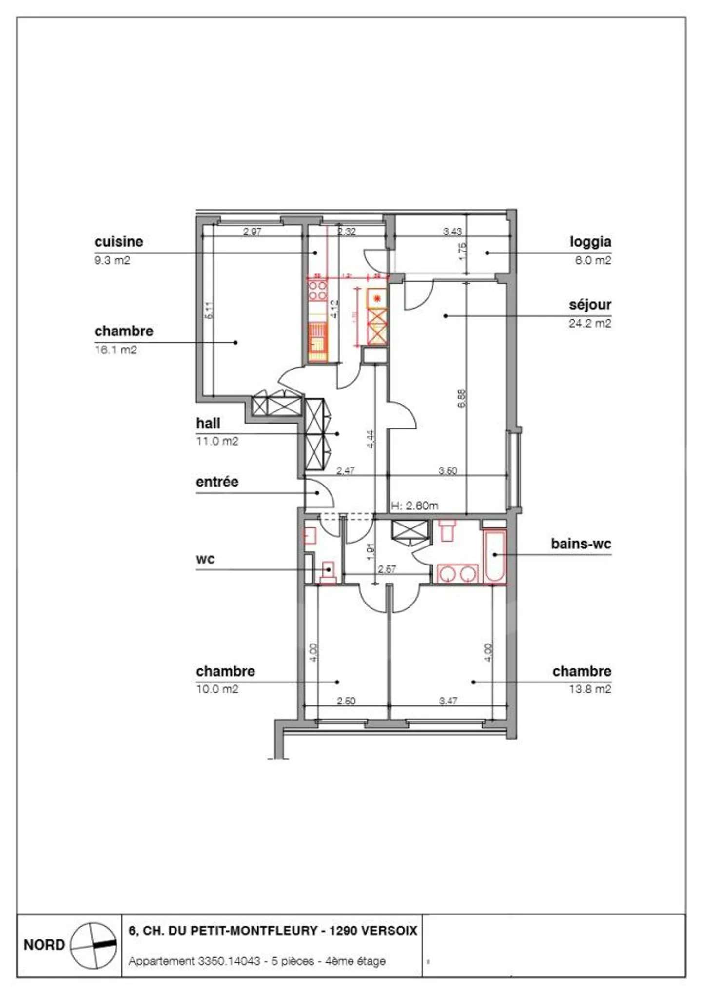 6 Ch. Du Petit-Montfleury, 5-room apartment - Photo 1 of 1