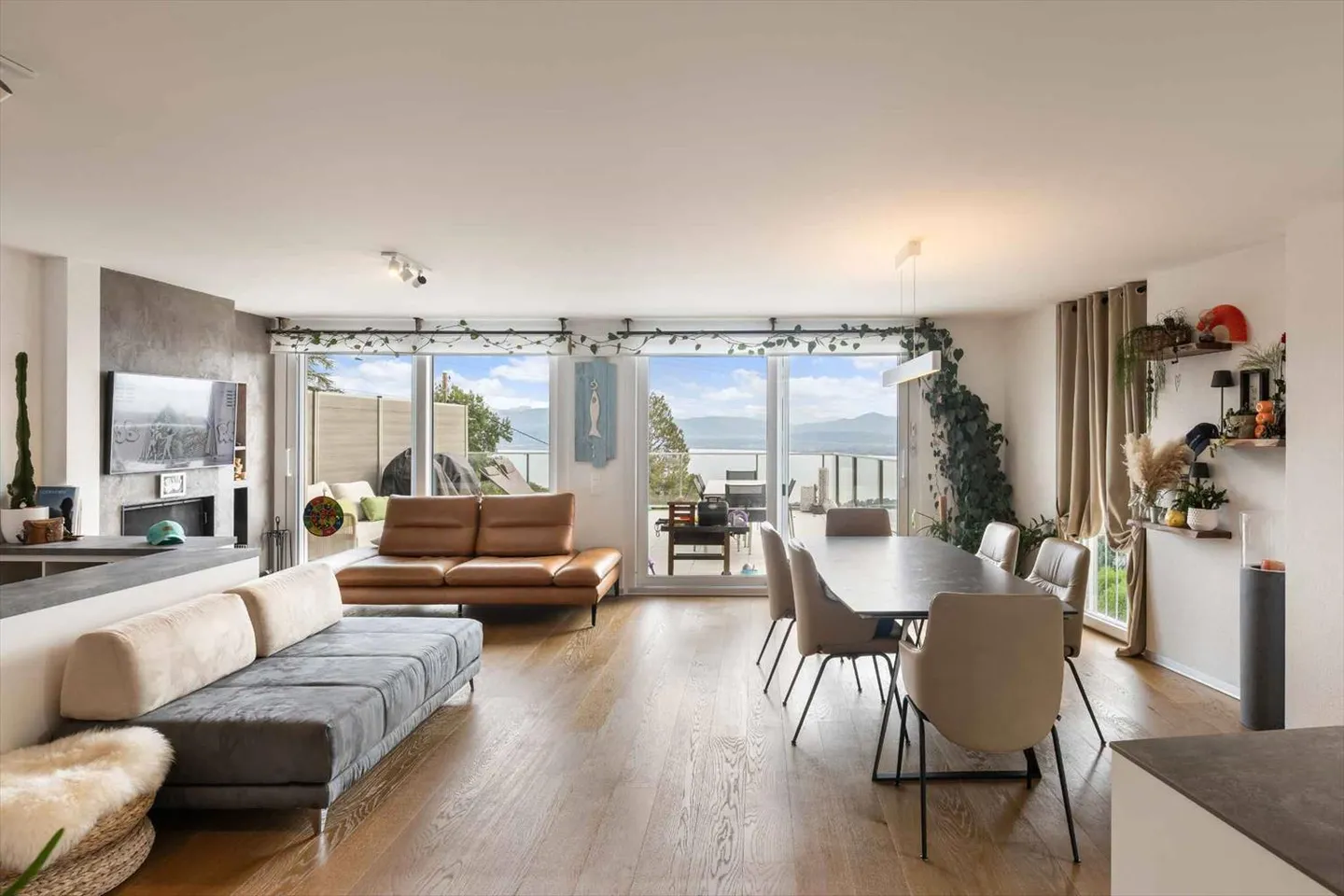 Außergewöhnliches Duplex mit Terrasse und Mont-Blanc-Blick - Foto 4 von 12