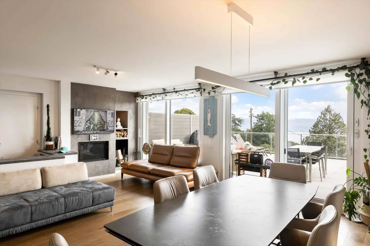 Außergewöhnliches Duplex mit Terrasse und Mont-Blanc-Blick - Foto 5 von 12
