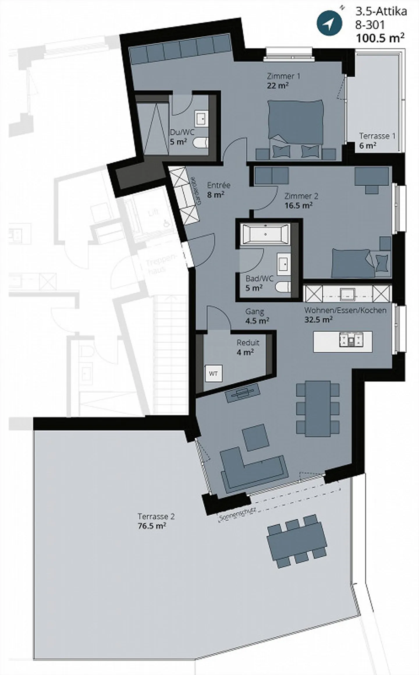 helle, moderne Wohnungen in der Überbauung "mattenpark.ch" - Foto 6 von 6