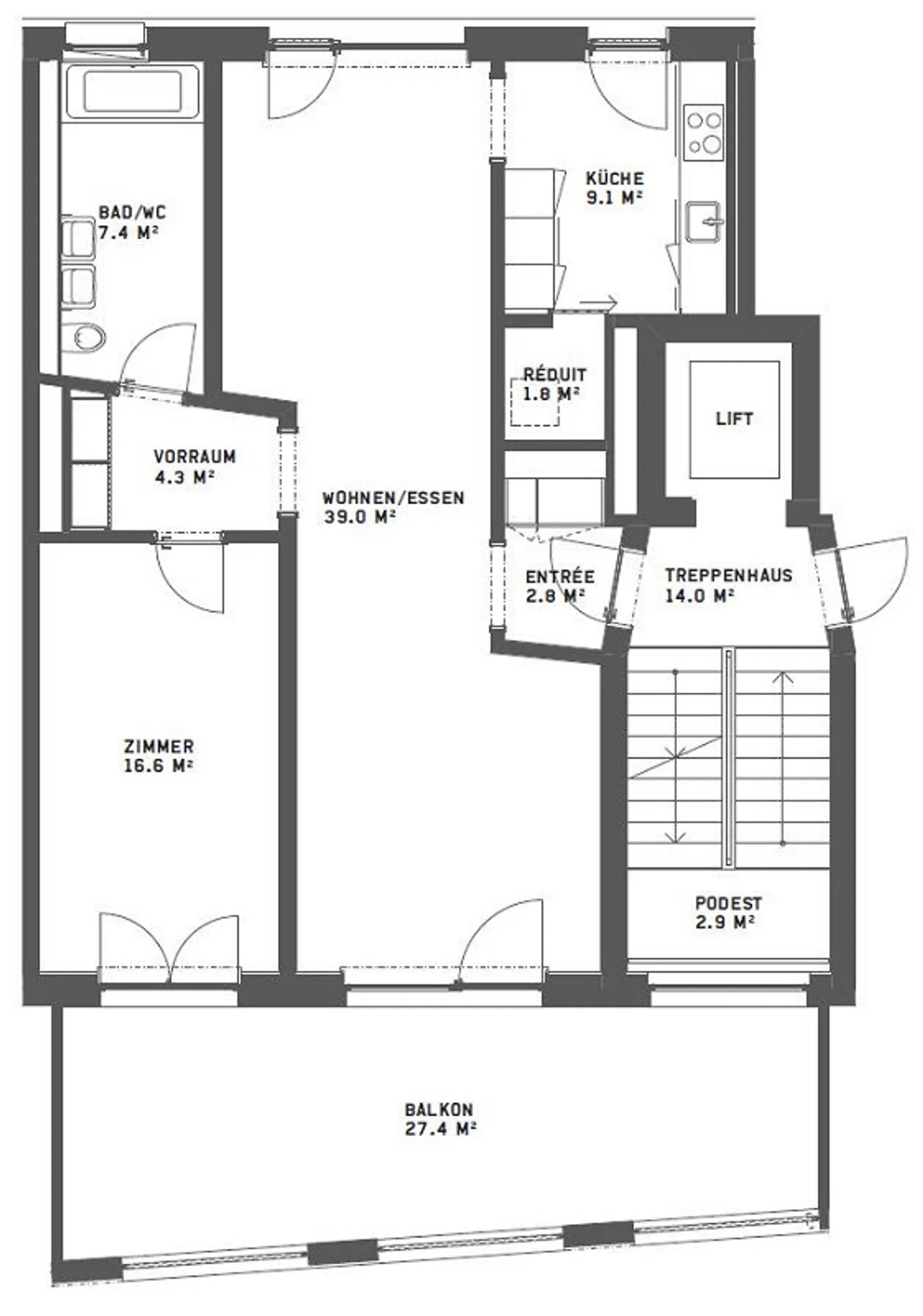 Modern apartment in the Richti Areal near Glattzentrum - Photo 7 of 8