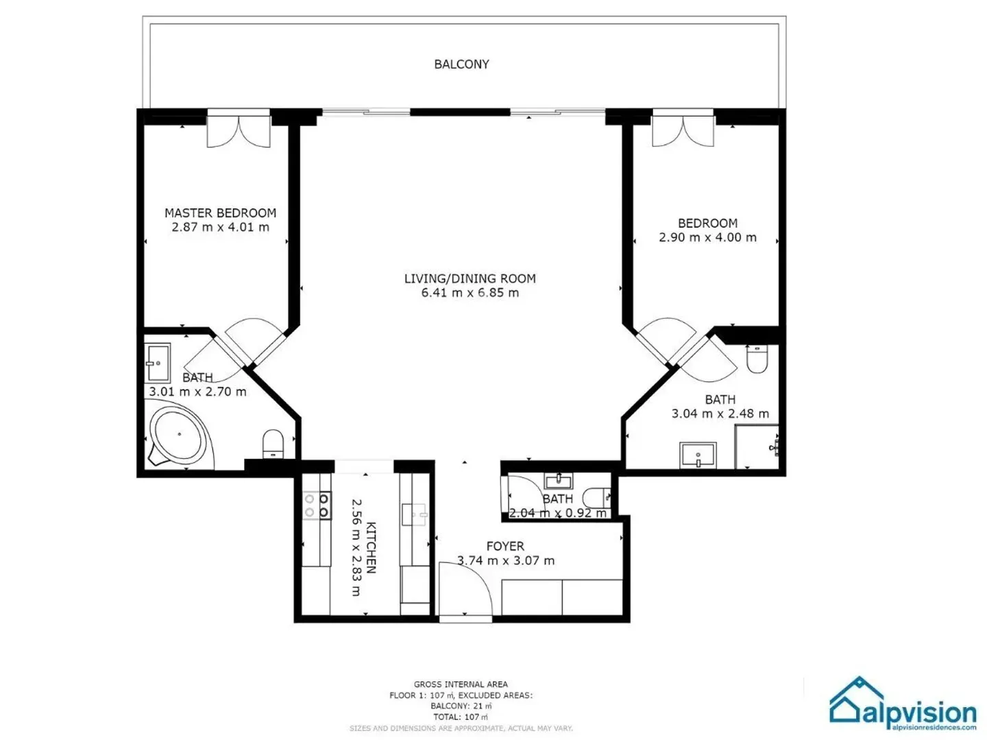 APPARTEMENT 3.5 CHAMBRES PRESTIGE SKI IN / SKI OUT - Photo 12 sur 13