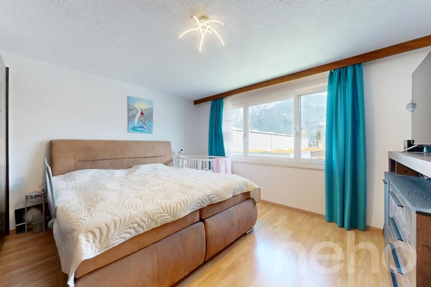 4.5-Zimmer-Wohnung mit Balkon und zwei Garagenplätzen in Sevelen - Foto 9 von 12