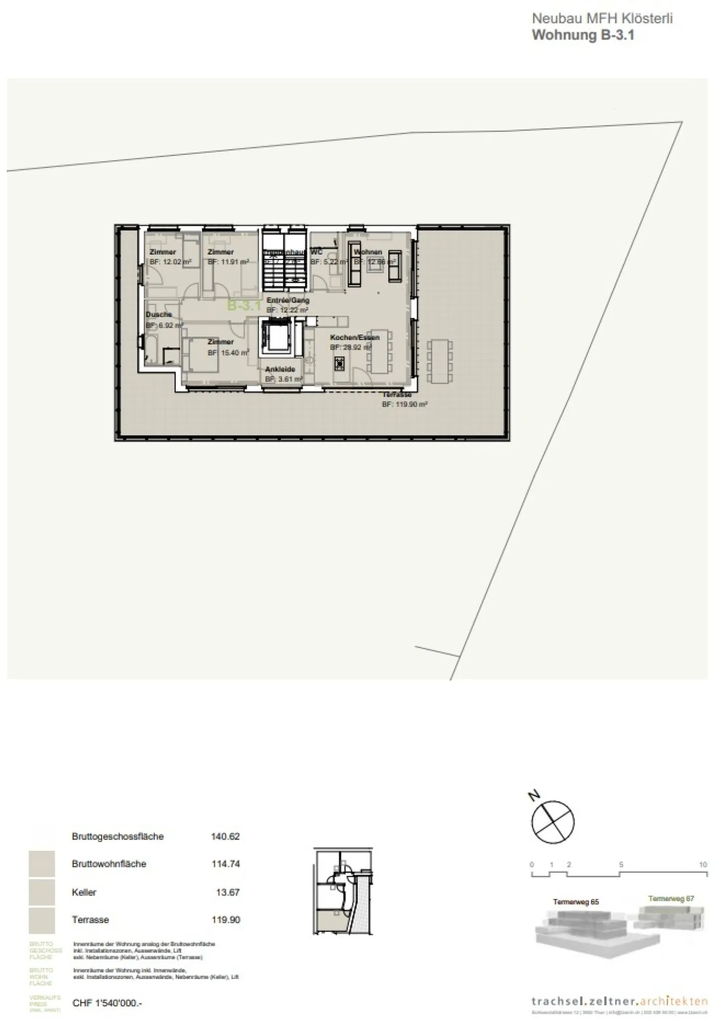 Stylische Dachwohnung in Brig-Glis - Foto 10 von 13