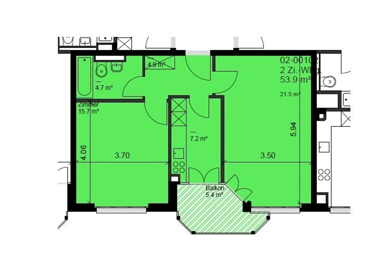 Charmant appartement 2 pièces au Apfelsee - Photo 7 sur 7