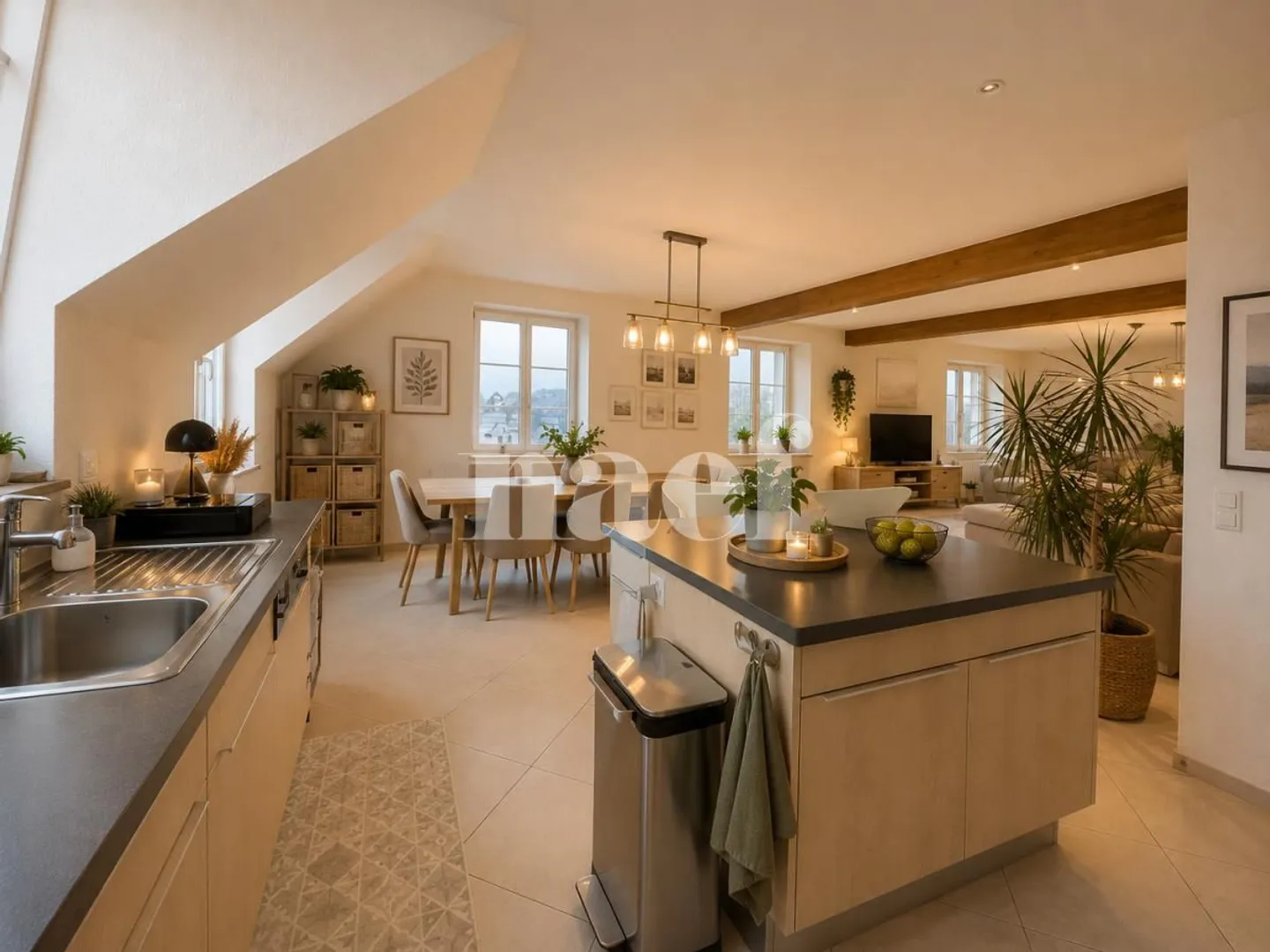 Beautiful, spacious 5.5-room apartment for rent - Photo 2 of 8