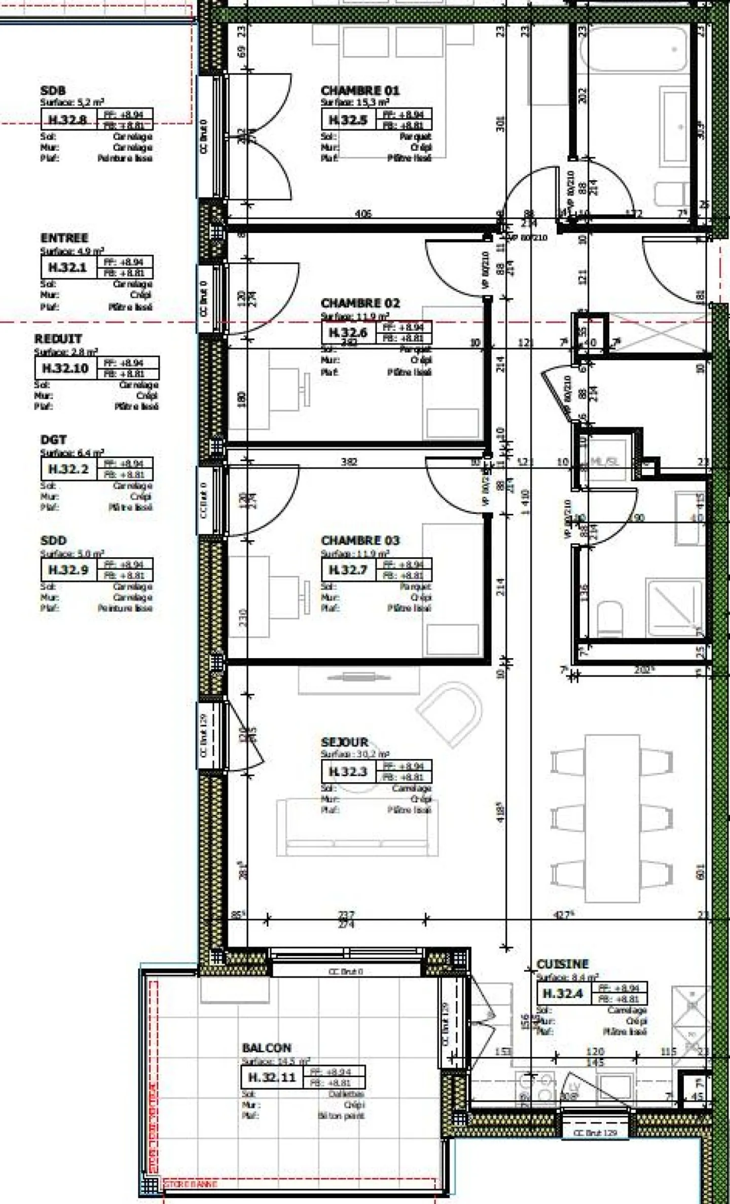 Berges 3 - 4.5 room apartment on the 3rd floor - Photo 10 of 11
