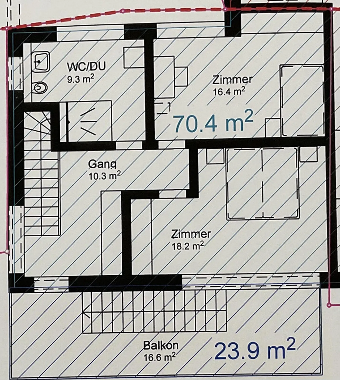 Appartement duplex moderne de 4,5 pièces dans un endroit calme à Saas im Prättigau - Photo 4 sur 5