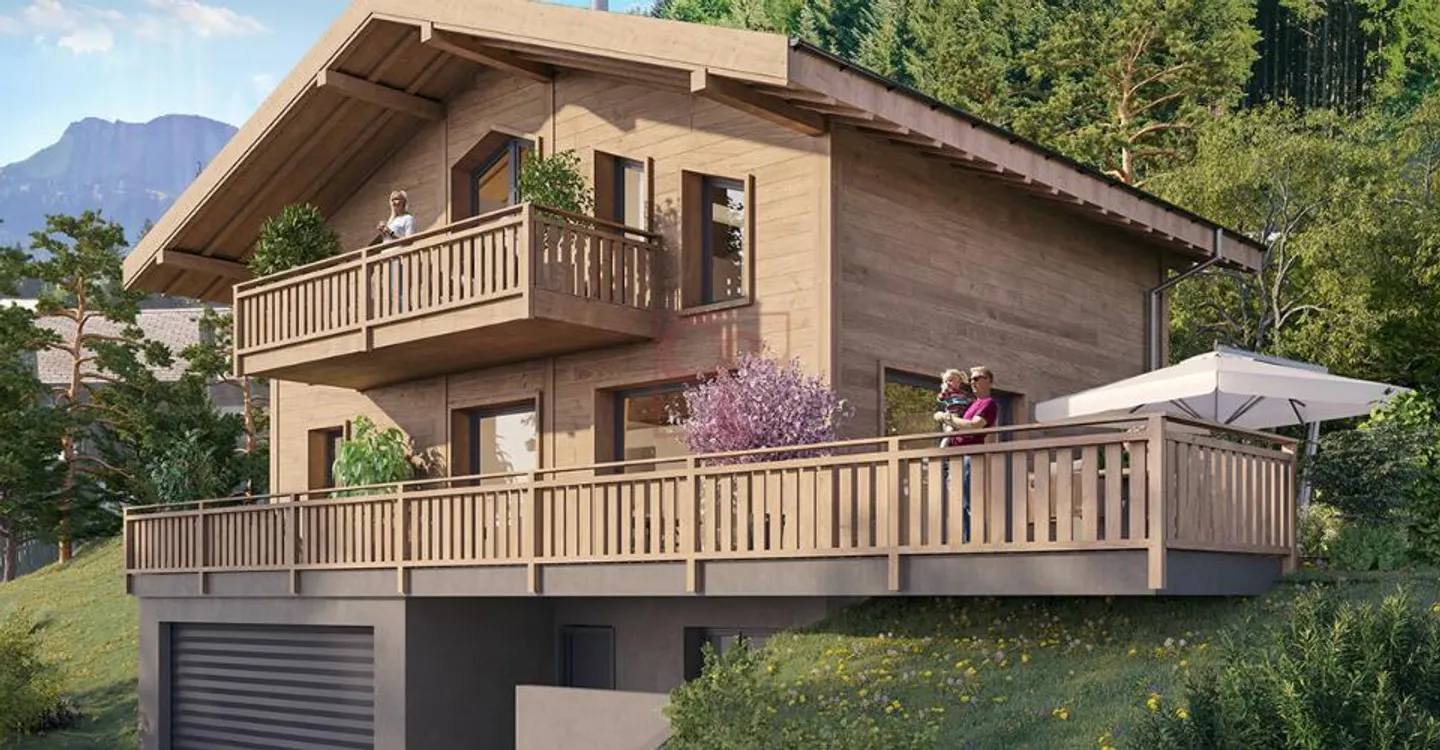 Wunderschönes Chalet nach Plan in Jaun - Foto 1 von 7