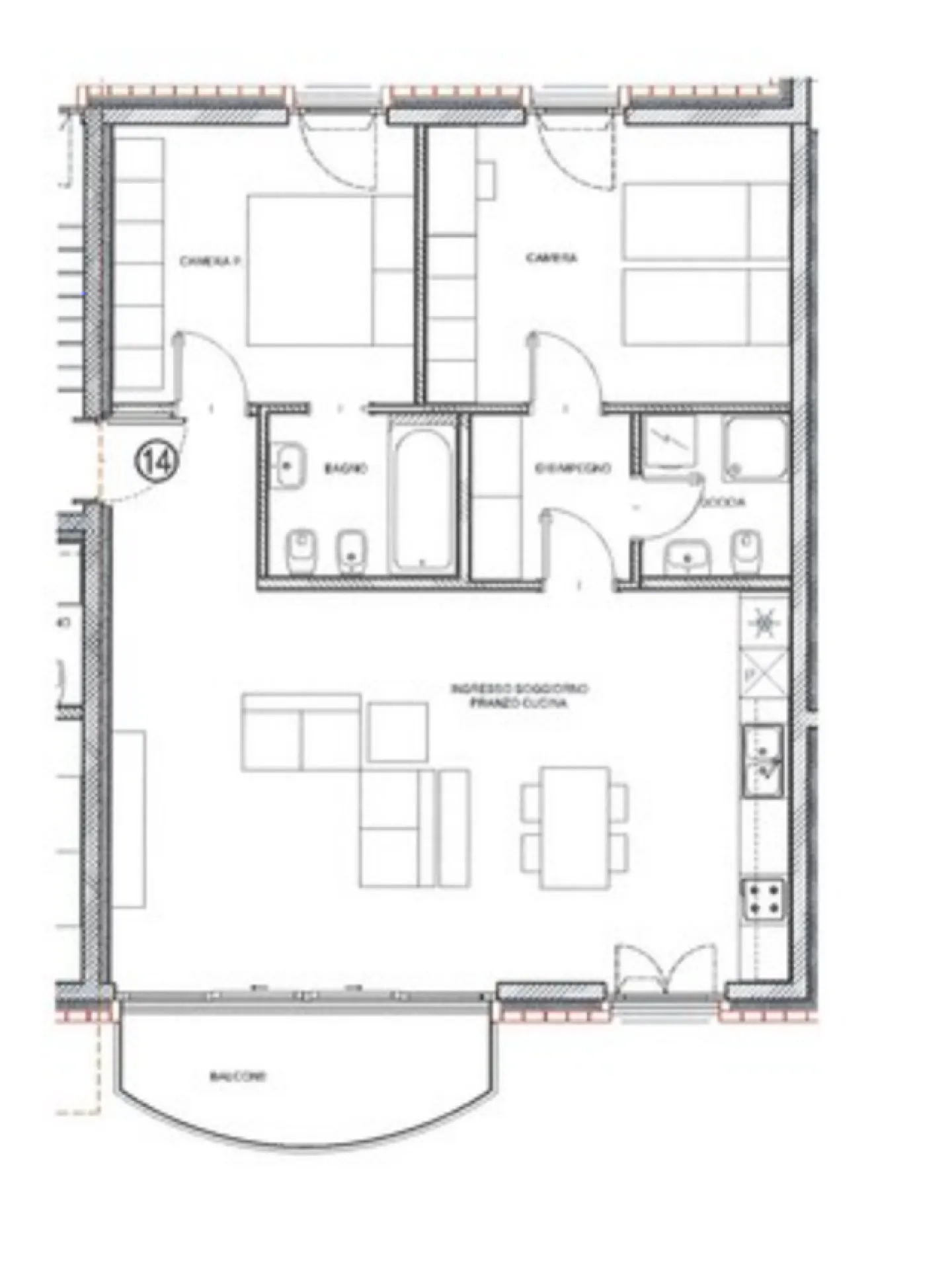 Bell'appartamento di 3,5 stanze con sala hobby multifunzionale - Foto 8 di 8
