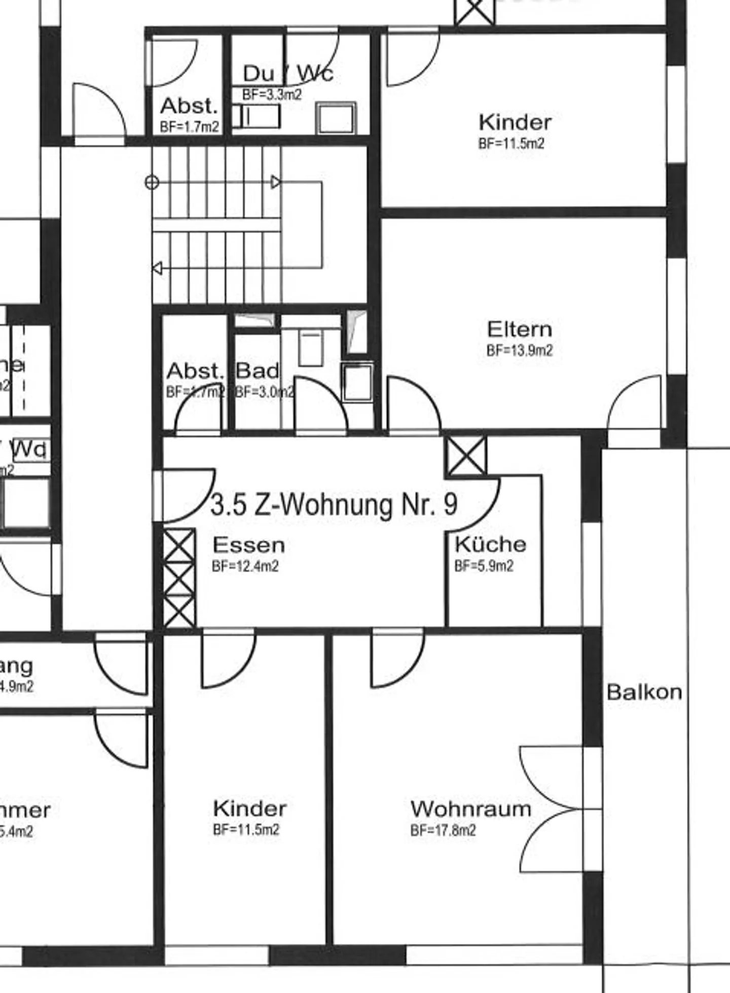 Appartement lumineux, convivial et très pratique au centre de Rheineck - Photo 7 sur 8