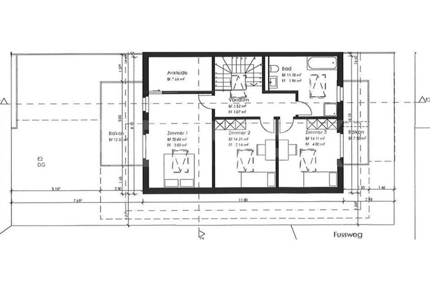 Überbauung "Oberer Bühlweg" Haus E2 - 3-Generationenhaus mit Einlie... - Foto 9 von 10