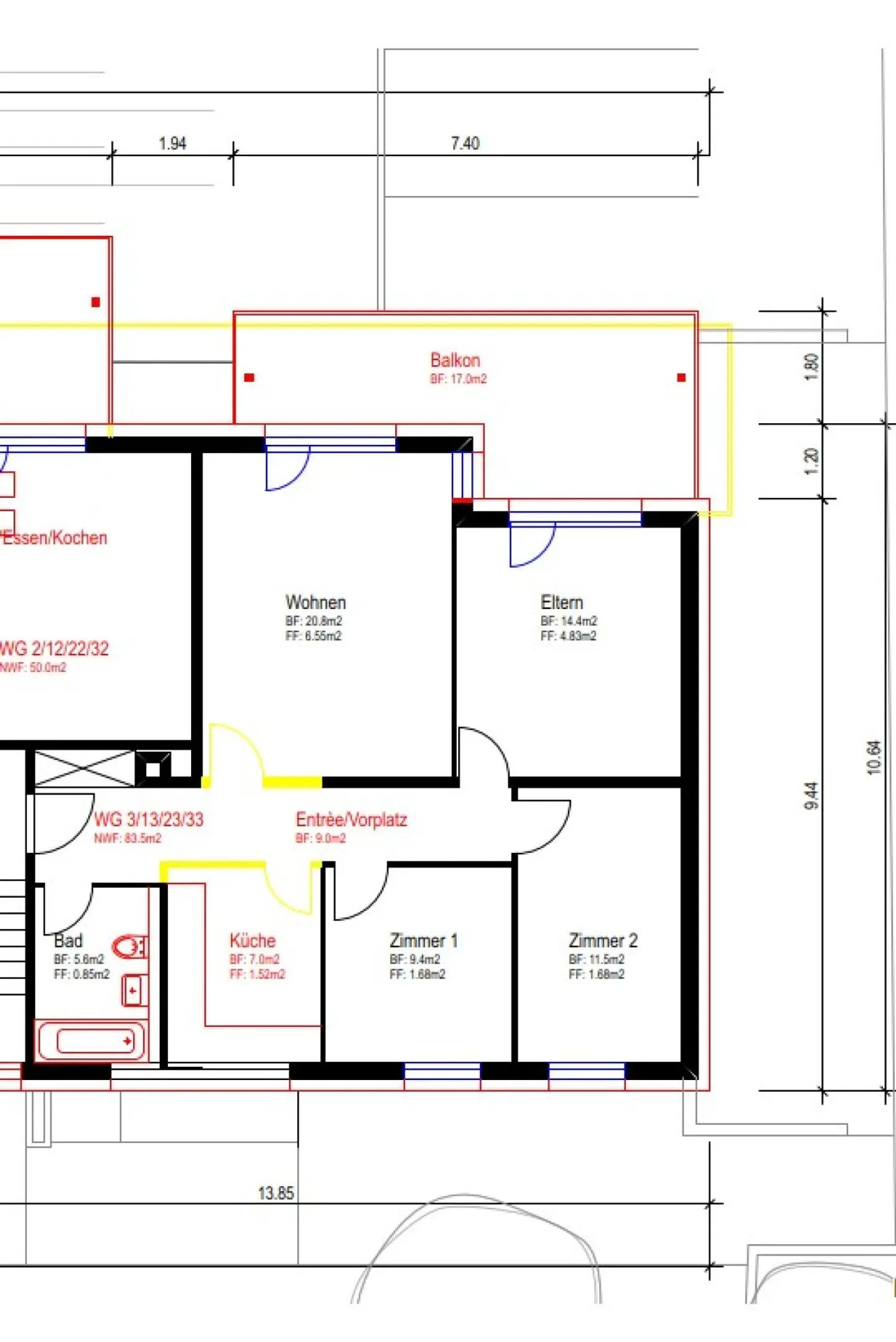 4-room apartment near the Seepark shopping center, Kreuzlingen - Photo 8 of 8
