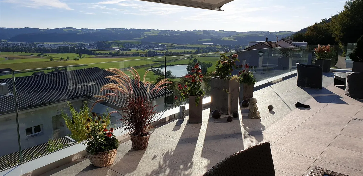 Enjoy the panoramic view from the spacious terrace! - Photo 3 of 13