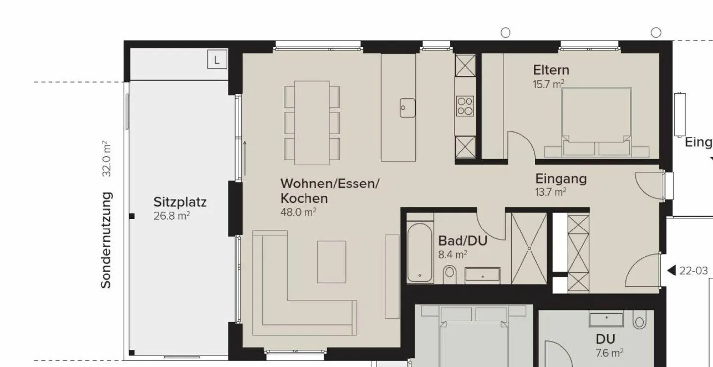 Appartement neuf élégant avec facteur de bien-être - Photo 12 sur 12