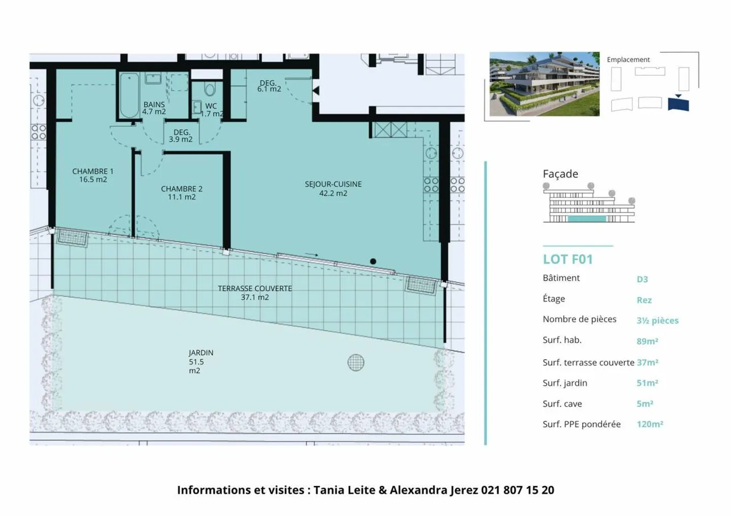 3.5 stanze di 120m2 con terrazze di 37m2 e giardino privato di 51m2 - Foto 13 di 13