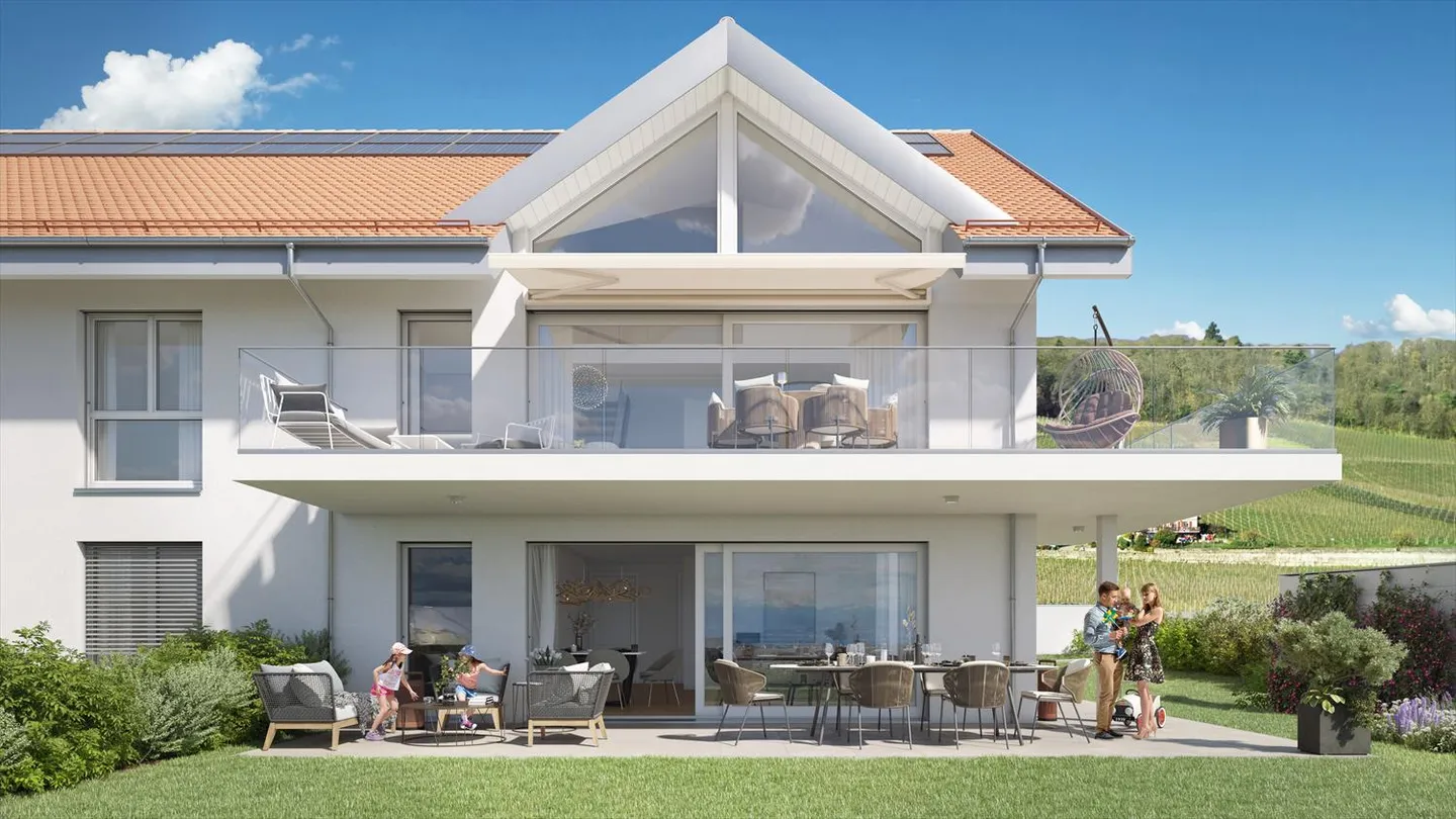 Magnifico appartamento di 4,5 locali con vista lago a Luins - Foto 3 di 8