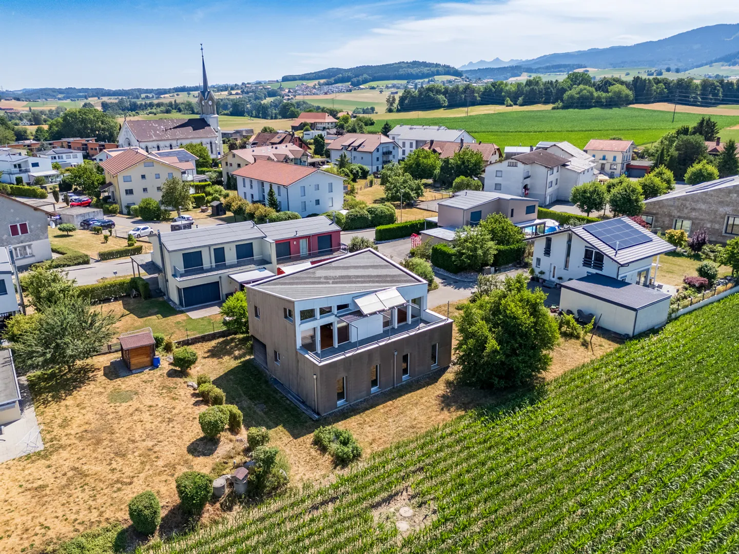 Villa unifamiliare progettata da architetto con magnifica vista sul Moléson - Foto 1 di 13
