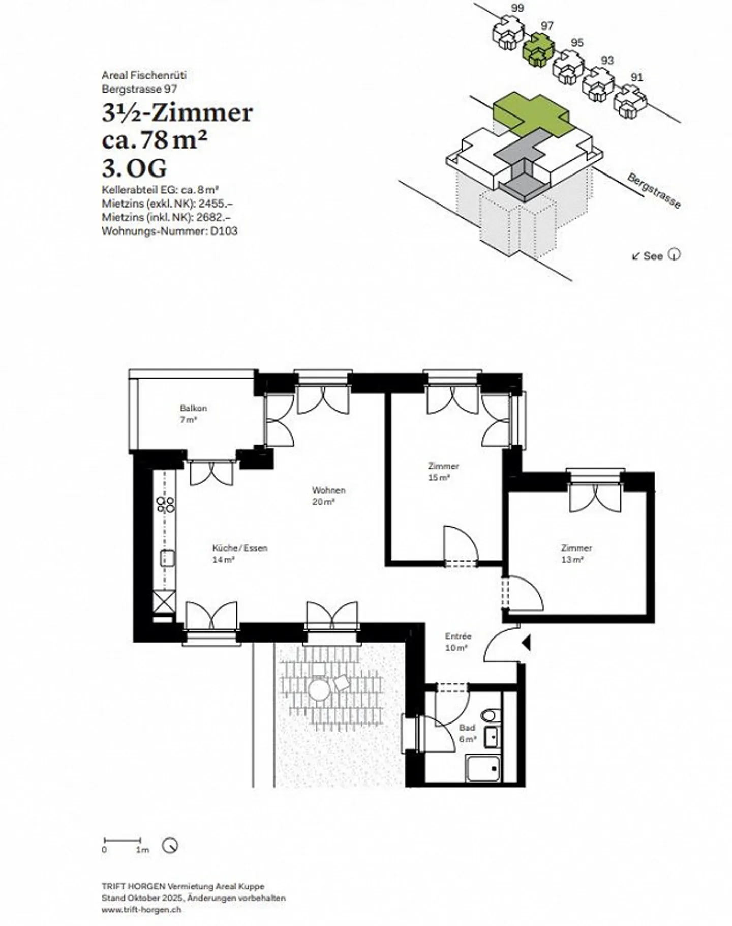 Appartamento 3 ½ locali, 8810 Horgen - Foto 7 di 7