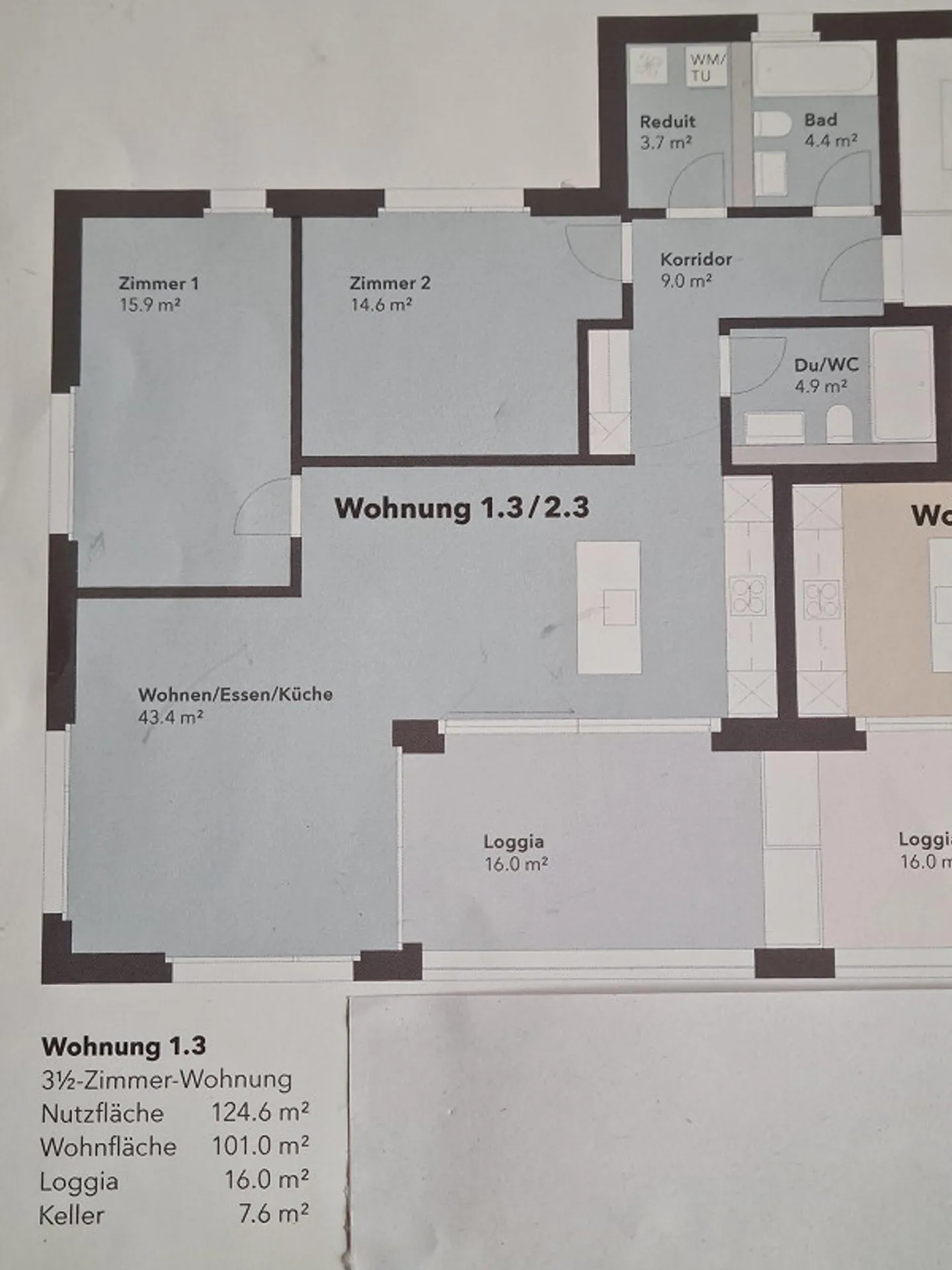 3.5 Zimmer Wohnung - Foto 13 von 13
