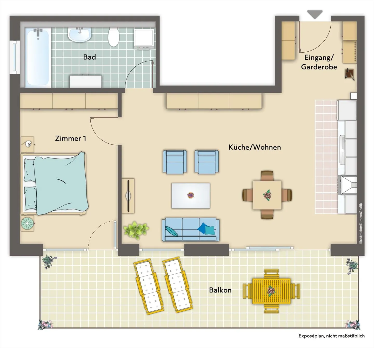 Appartamento 2.5 stanze - Foto 12 di 12