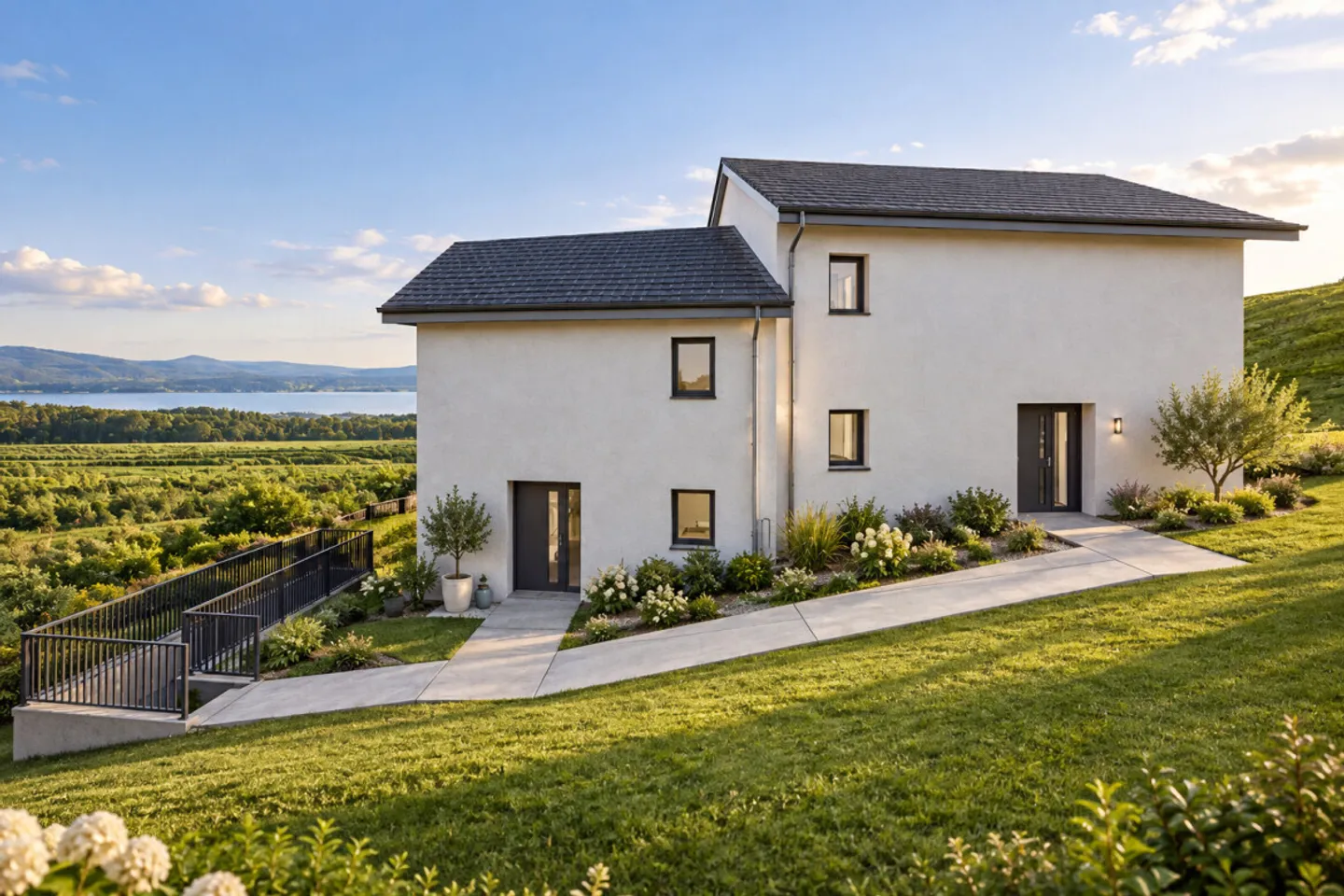 NEW PROJECT OF 3 VILLAS IN CONCISE NEAR THE LAKE - Photo 1 of 13