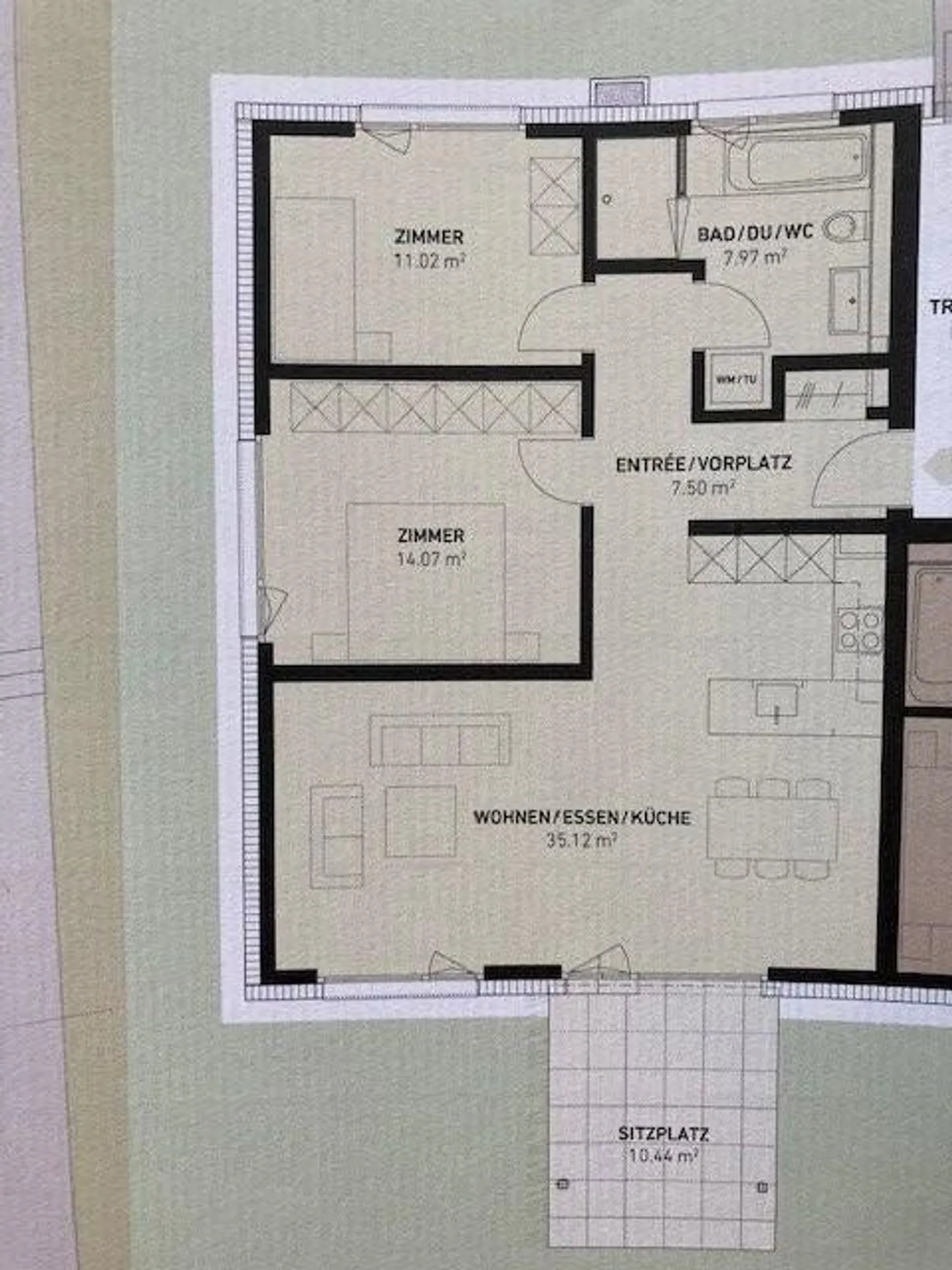 Appartamento moderno di 3,5 locali con area giardino - Foto 8 di 8