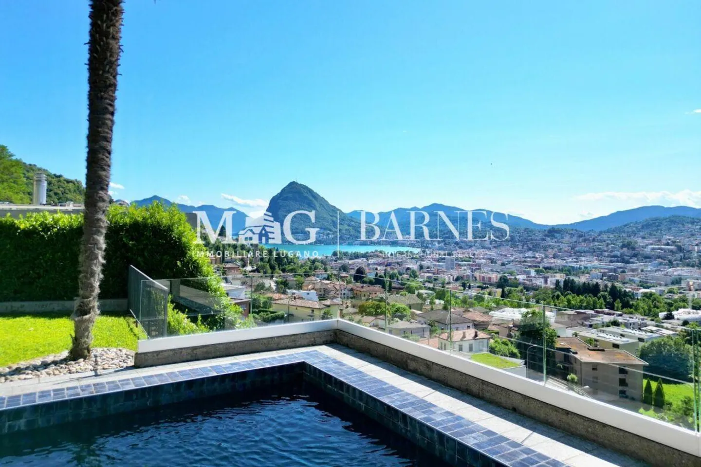 Villa con piscina e vista lago a Lugano Pregassona - Foto 12 di 15