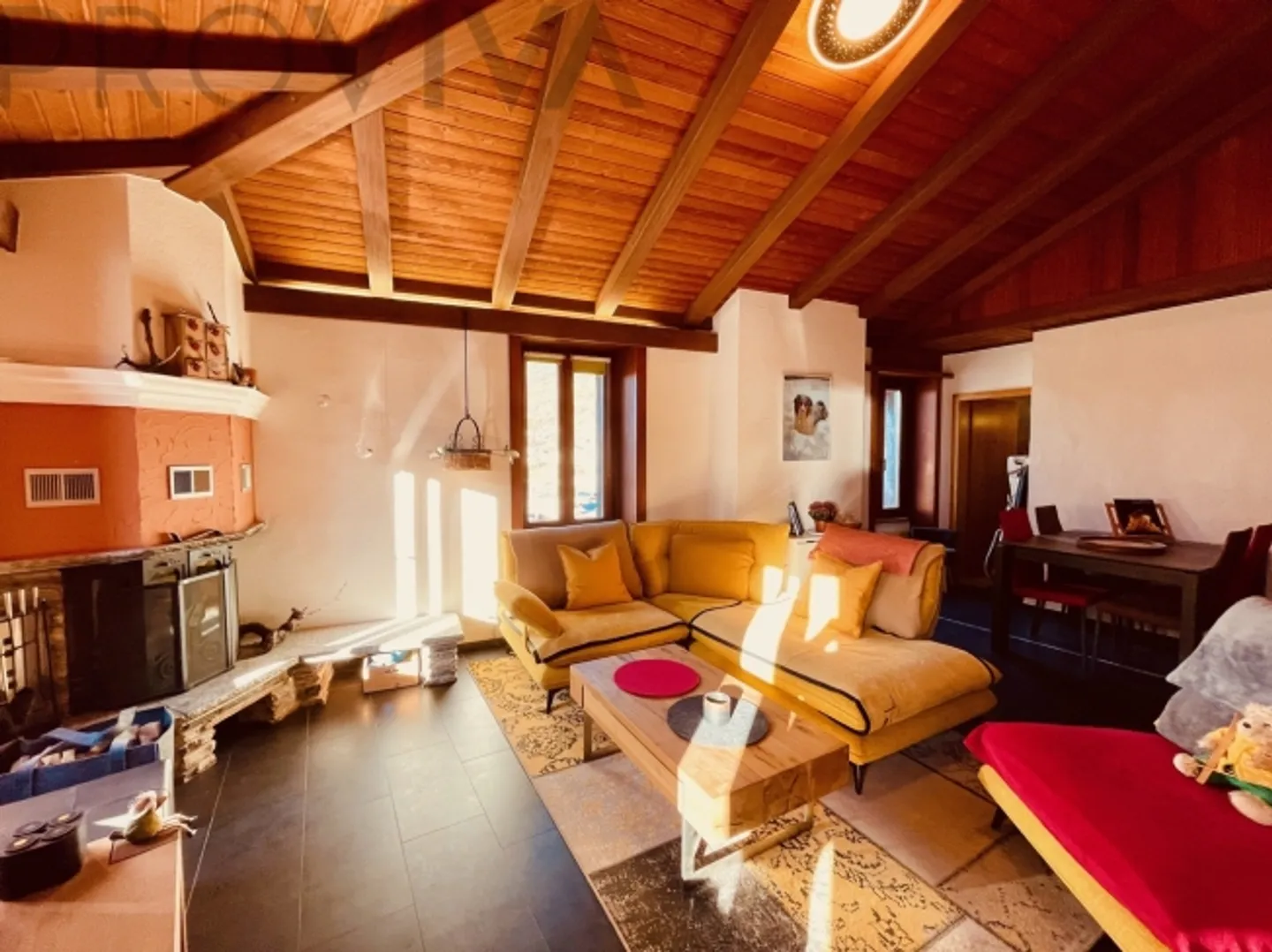 Living atmosphere with character fireplace, high ceilings and great view - Photo 3 of 5