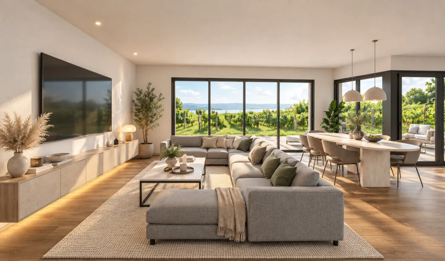 NEW PROJECT OF 3 VILLAS IN CONCISE NEAR THE LAKE - Photo 8 of 13